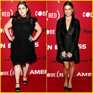 Beanie Feldstein & Lea Michele Attend Same Event Hours After 'Funny Girl' Trend Comments