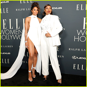 Ciara & Jennifer Hudson Stun In Sharp White Looks For Elle's Women in Hollywood Celebration