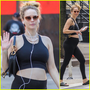 Jennifer Lawrence Heads Out for a Workout Session in NYC
