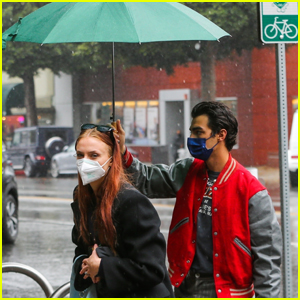 Joe Jonas & Sophie Turner Brave the Rainy Weather During Day Out in L.A.