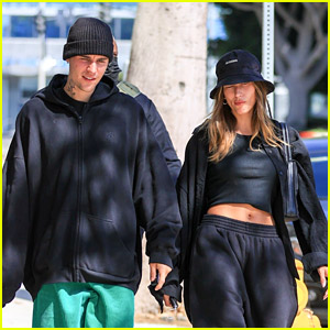 Justin Bieber & Wife Hailey Step Out in Sweats for Saturday Morning Brunch