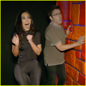 Kim Kardashian Joins Andy Lassner for His Final Haunted House on 'Ellen'