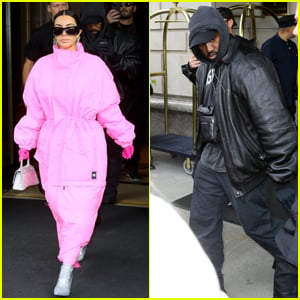 Kim Kardashian & Kanye West Make Their Way to NBC Studios Ahead of Her 'SNL' Debut