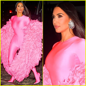 Kim Kardashian Wows in Pink Ruffled Outfit as She Heads Out After Hosting 'Saturday Night Live'