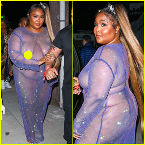 Lizzo Stuns in a Completely Sheer Dress at Cardi B's Star-Studded Birthday Bash!