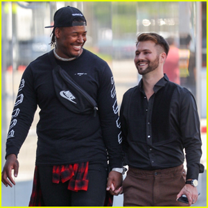 NFL Player Ryan Russell & Boyfriend Corey O'Brien Are All Smiles During Day Out in Beverly Hills