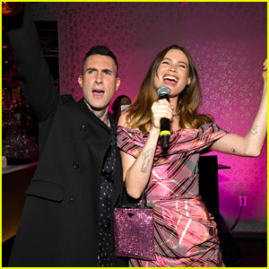 Adam Levine & Behati Prinsloo Party the Night Away to Celebrate Their New Tequila Brand!