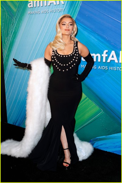 Bebe Rexha at the amfAR Gala Los Angeles 2021