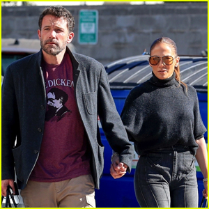 Ben Affleck & Jennifer Lopez Hold Hands While Arriving at Music Studio in L.A.