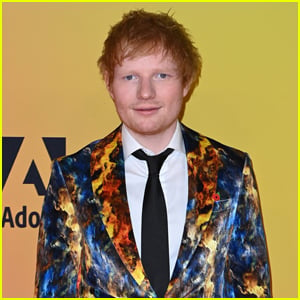 Ed Sheeran Wears a Multicolor Suit to the MTV EMAs 2021