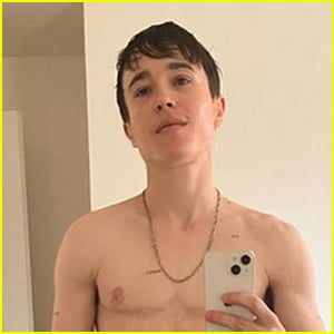 Elliot Page Shares a Shirtless Mirror Selfie