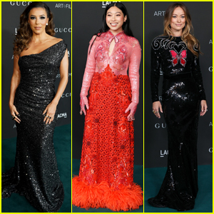 Eva Longoria, Awkwafina, & Olivia Wilde Wear Sparkling Dresses to LACMA Gala 2021