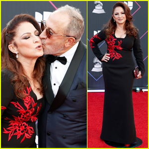 Gloria Estefan Gets a Kiss From Hubby Emilio on Latin Grammys 2021 Red Carpet