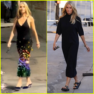 Gwyneth Paltrow Rocks Two Different Outfits to 'Jimmy Kimmel Live!'