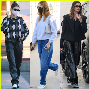 Hailey Bieber Sports Three Stylish Looks While Running Errands Around Los Angeles