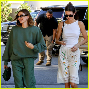 Kendall Jenner & Hailey Bieber Grab Lunch in Beverly Hills