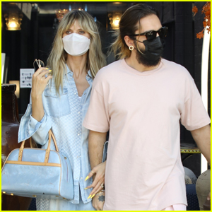 Heidi Klum & Husband Tom Kaulitz Hold Hands While Out Furniture Shopping