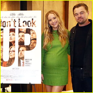 Pregnant Jennifer Lawrence Is Glowing in Green Mini-Dress at 'Don't Look Up' Screening!