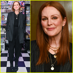 Julianne Moore Attends Bergdorf Goodman's 'The Present Moment' Holiday Kick Off Party!