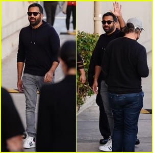 Kal Penn Waves to Fans As He Arrives at an Appearance on 'Jimmy Kimmel Live!'