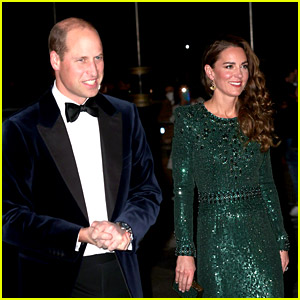 Kate Middleton Sparkles & Shines in Gorgeous Green Gown at Royal Variety Performance with Prince William!