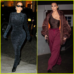 Kim Kardashian Wows in Body Hugging Dress After Late Night Photo Shoot in NYC