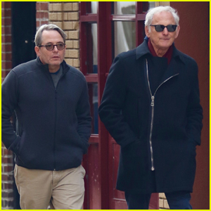 Matthew Broderick & Victor Garber Meet Up for Lunch in NYC