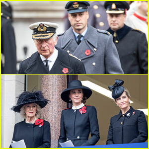 Prince William & Kate Middleton Join Royals for National Service of Remembrance 2021