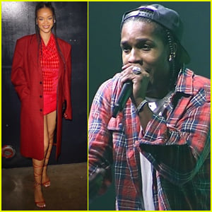 Rihanna is Ravishing in Red at Boyfriend A$AP Rocky's ComplexCon 2021 Performance!