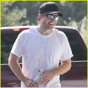 Robert Pattinson Works Up a Sweat During a Tennis Session
