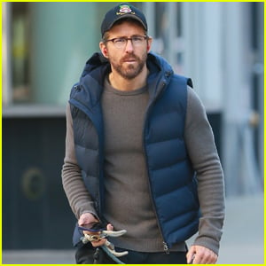 Ryan Reynolds Shows Off His Cool Fall Fashion While Taking His Dog for a Walk