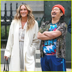 Sarah Jessica Parker Shoots 'And Just Like That...' With Bobby Lee in NYC
