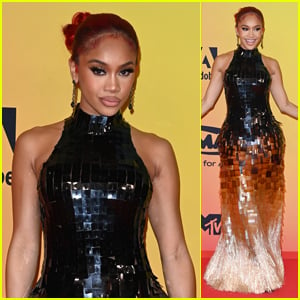 Host Saweetie Hits the Red Carpet at MTV EMAs 2021