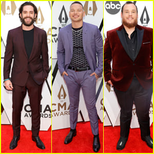 Thomas Rhett, Kane Brown, & Luke Combs Arrive in Style for CMA Awards 2021