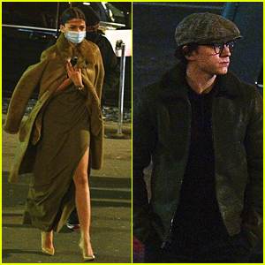 Zendaya & Tom Holland Head Out To Dinner In Paris With Friends