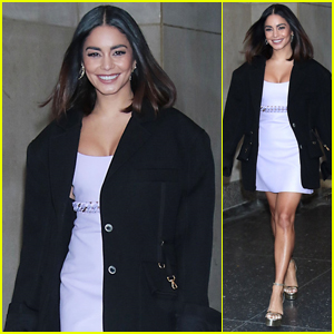 Vanessa Hudgens Looks Lovely in Lavender for Her 'Today Show' Appearance