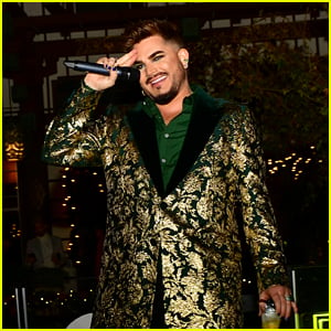 Adam Lambert Gives Surprise Performance at Toys for Tots Charity Event
