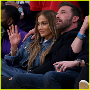 Jennifer Lopez & Ben Affleck Sit Court Side at Lakers Game!