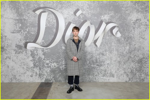 Alex Lawther at the Dior show