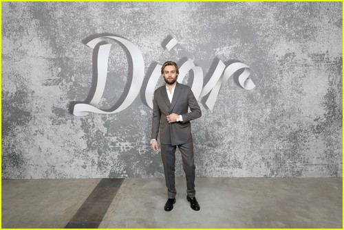 Douglas Booth at the Dior show