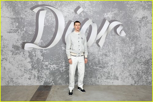 Harris Dickinson at the Dior show