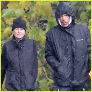 Ellen Pompeo & Husband Chris Ivery Bundle Up for Rainy Afternoon Hike