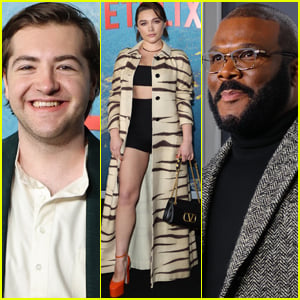 Florence Pugh Joins Tyler Perry & Michael Gandolfini at 'Don't Look Up' Premiere in NYC!