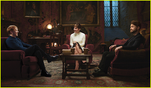 Daniel Radcliffe & Rupert Grint Reunite With Emma Watson In First Official Pic From 'Harry Potter' Reunion!