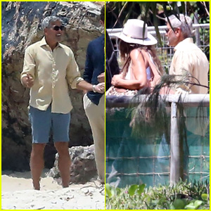 George Clooney & Julia Roberts Film on the Beach for Their New Movie 'Ticket to Paradise'