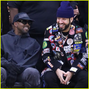 Kanye West Sits Courtside with French Montana at DONDA Academy Basketball Game