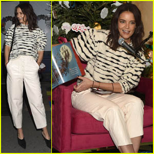 Katie Holmes Reads Her Favorite Holiday Books to NYC Children at 'My Winter City' Event