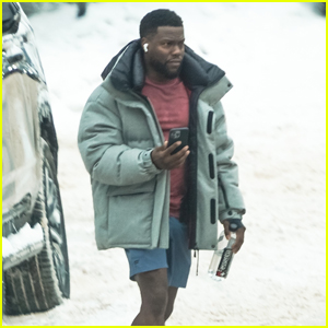 Kevin Hart Heads to a Morning Workout in Shorts in Chilly Aspen After Christmas Weekend