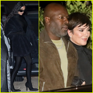 Kim Kardashian Grabs Dinner with Kris Jenner & Corey Gamble at Nobu