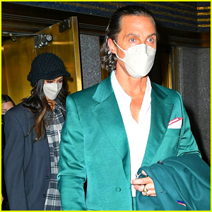 Matthew McConaughey & Camila Alves Step Out in NYC in Coordinating Green Looks